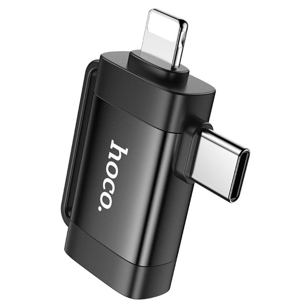 Hoco UA31F Lightning and Type-C to USB-A OTG Adapter